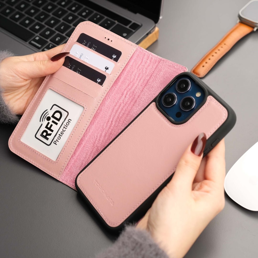 Casper iPhone 17 Air Leather Wallet Case – MagSafe Compatible