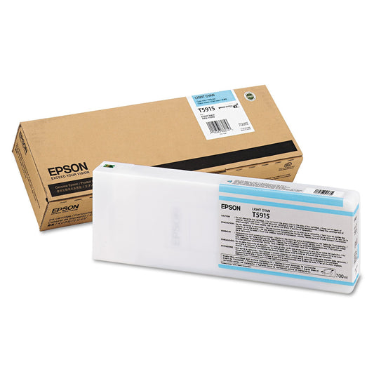 Genuine Epson T5915 Light Cyan UltraChrome K3 Ink Cartridge, T591500